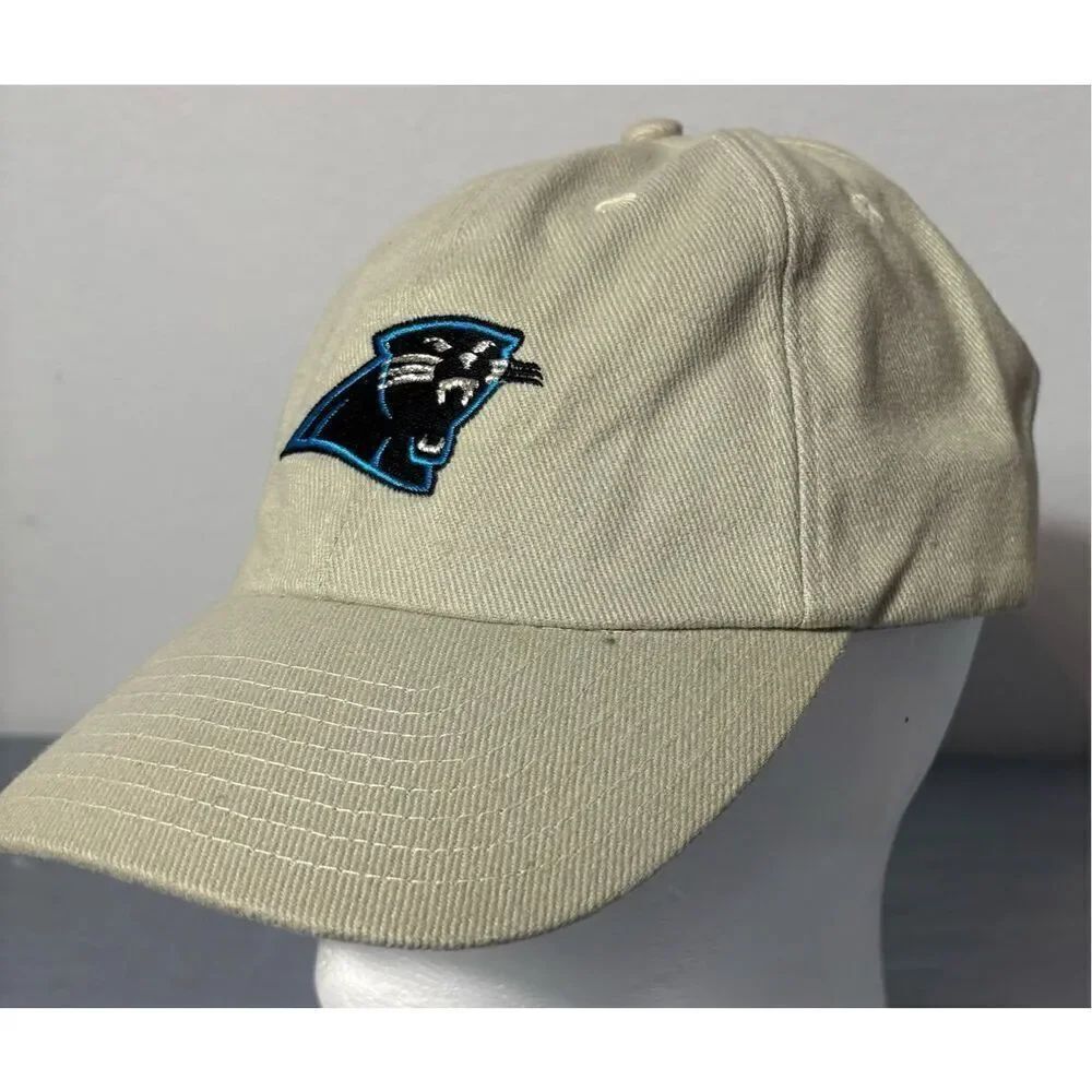 Carolina Panthers NFL Branded Hat Cap Adjustable Tan